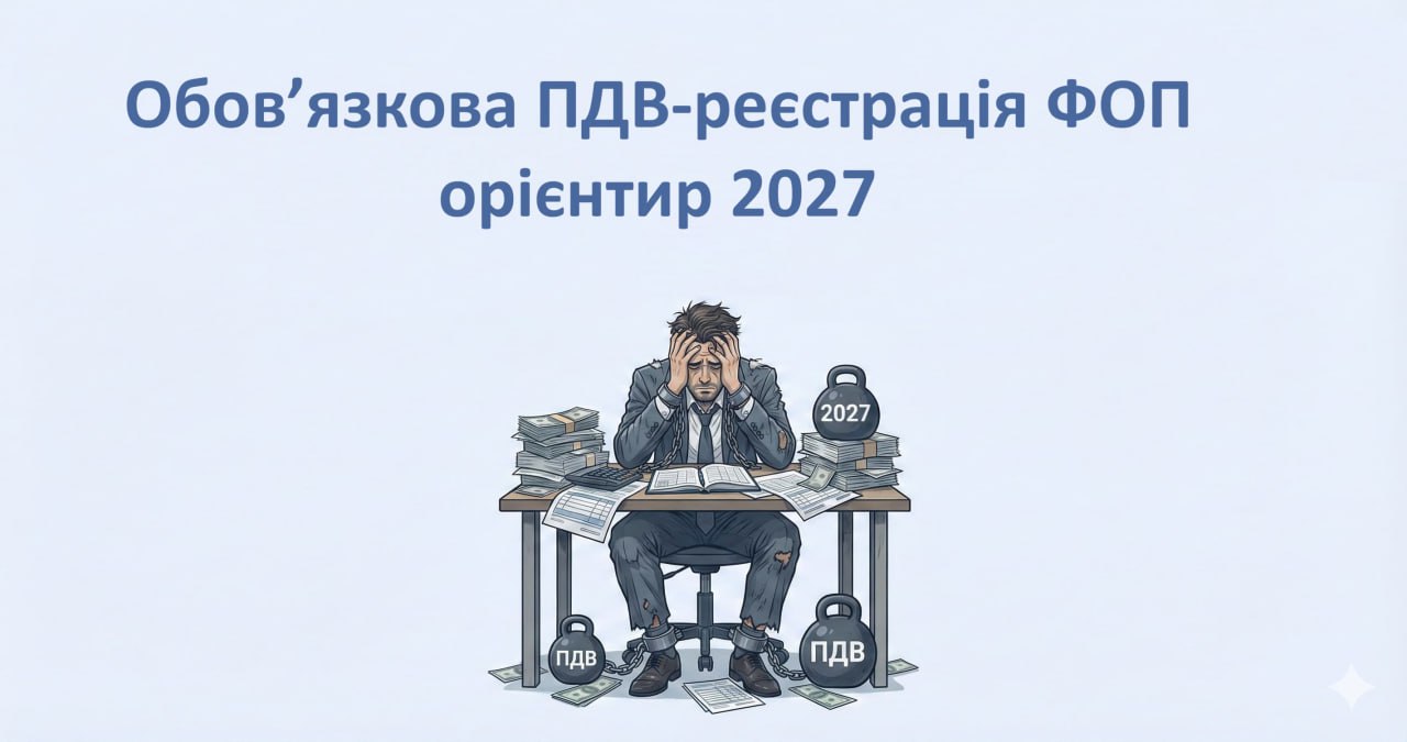 Обов’язкова ПДВ-реєстрація ФОП: орієнтир 2027